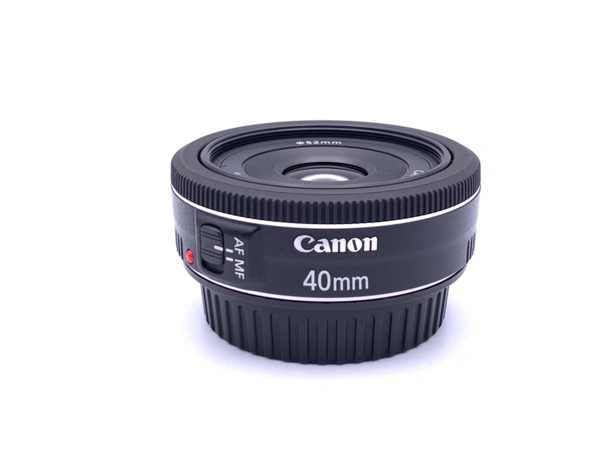 感染対策 極美品❤️Canon EF 40mm E2.8 STM ホワイト❤単焦点レンズ