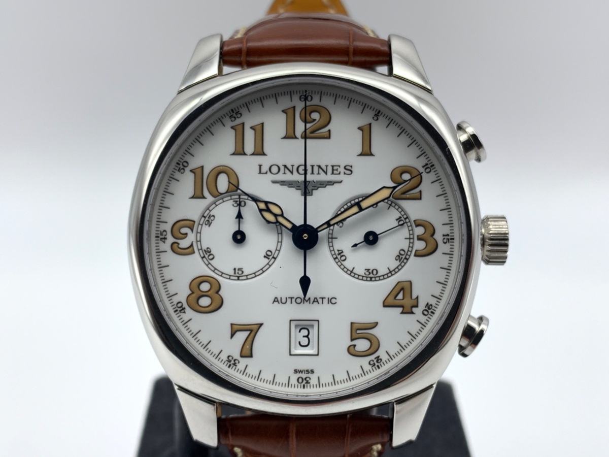 ロンジン LONGINES スピリット L2.705.4 自動巻式 ブラック 3針