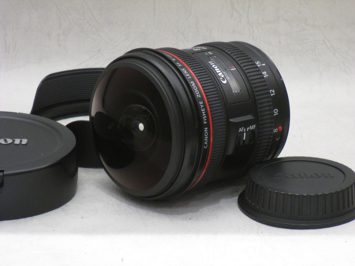 ＣＡＮＯＮ ＥＦ8-15㎜ 4L fisheye フィッシュアイ ＵＳⅯレンズ ...