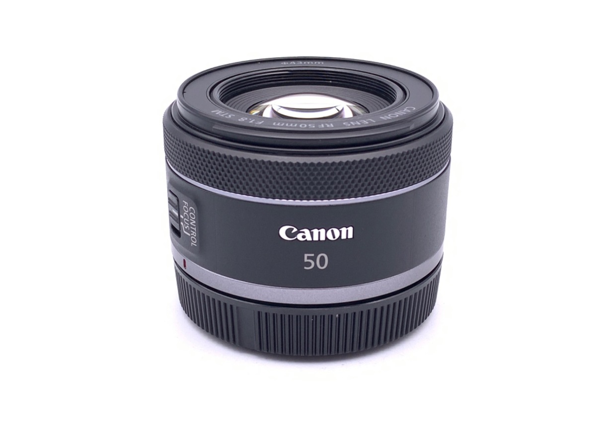 最新情報 RF RFマウント Canon 中古 50mm 花型フード付 STM F1.8