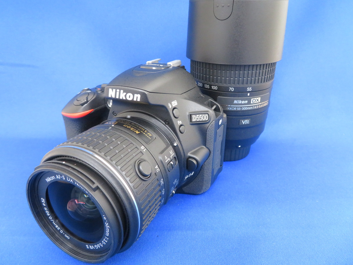 #1990 【美品】Nikon ニコン D5500 ダブルズームキット ブラック
