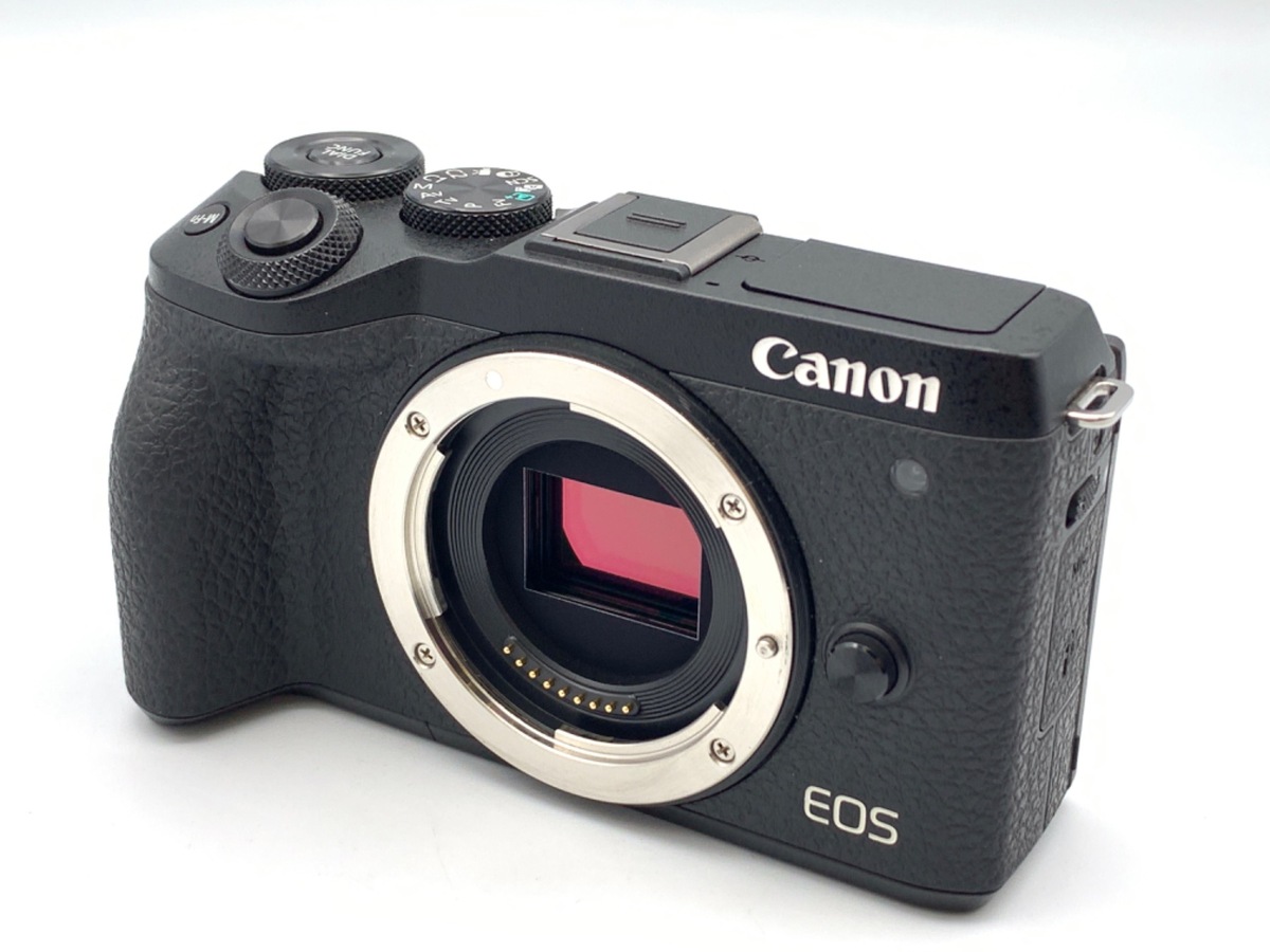 中古】Canon 賭け ミラーレス一眼カメラ EOS M6 Mark II ダブルズームキット ブラック EOSM6MK2BK-