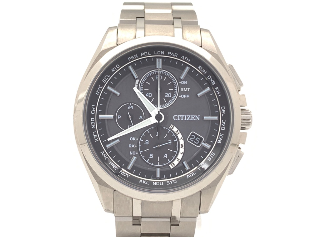 楽天市場】CITIZEN 電波時計 ダイレクトフライト AT8015-54A