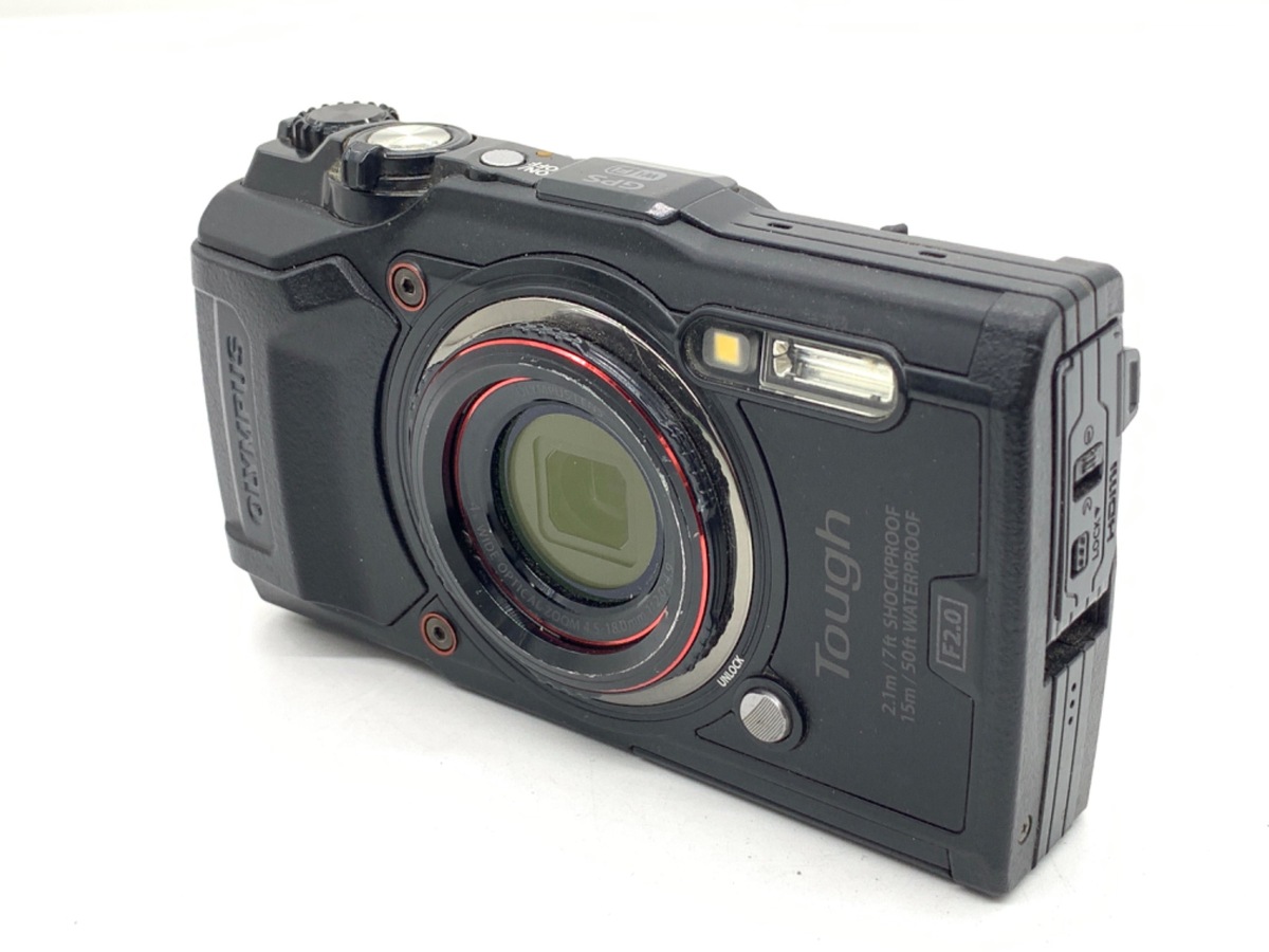 中古】OLYMPUS オリンパス TOUGH ありがたく TG-6 工一郎 ブラック 工事現場用 コンパクトデジタルカメラ シャッター回数僅少  オリンパス | 人気大割引