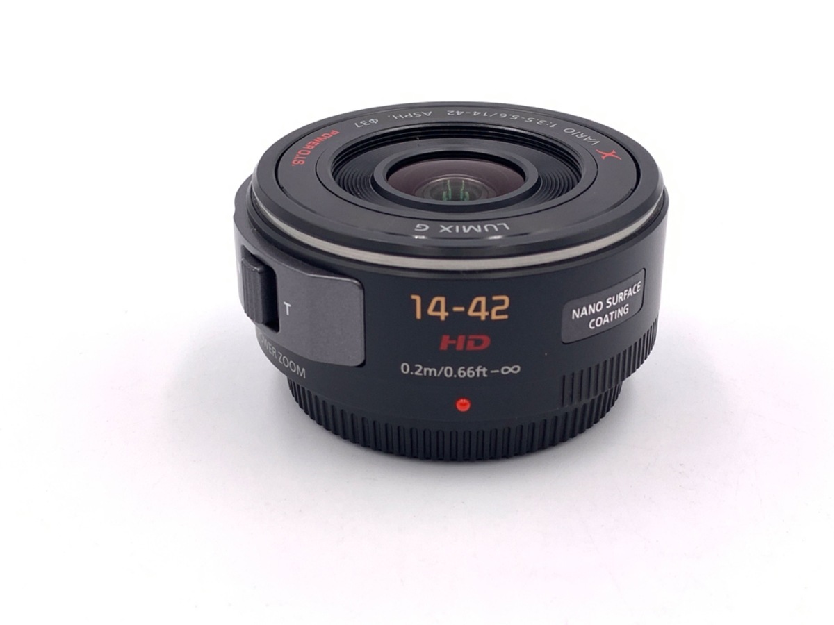 LUMIX G X VARIO PZ 14-42mm/F3.5-5.6 ASPH./ POWER O.I.S. H-PS14042-K [ブラック]  中古価格比較 - 価格.com