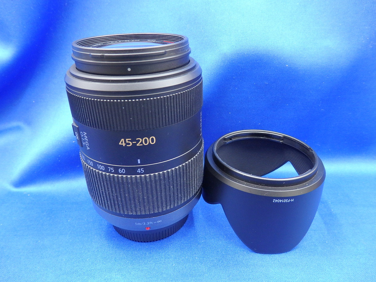 LUMIX G VARIO 45-200mm/F4.0-5.6/MEGA O.I.S. H-FS045200 中古価格