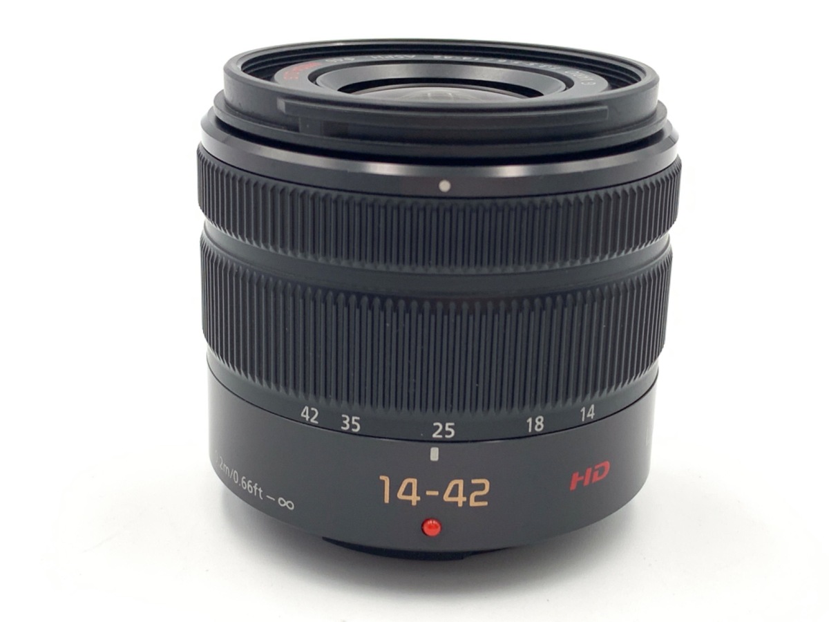 LUMIX G VARIO 14-42mm/F3.5-5.6 II ASPH./MEGA O.I.S. H-FS1442A-K [ブラック]  中古価格比較 - 価格.com